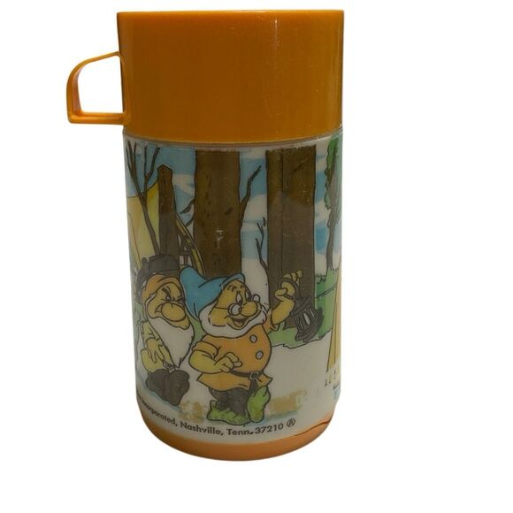 Vintage Disney Snow White Aladdin Thermos seven Dwarves - Picture 2 of 16